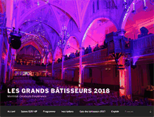 Tablet Screenshot of grandsbatisseurs.com